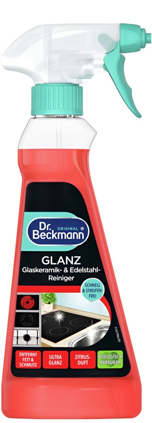 Dr. Beckmann Shine cleaning spray - glass ceramic & stainless steel - lemon scent - 250 ml