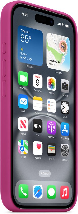 Apple Silicone Case - iPhone 16 Plus MagSafe - Fuchsia