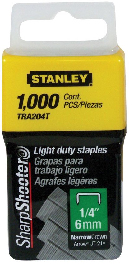 Stanley nieten - type A 6 mm - 1.000 stuks