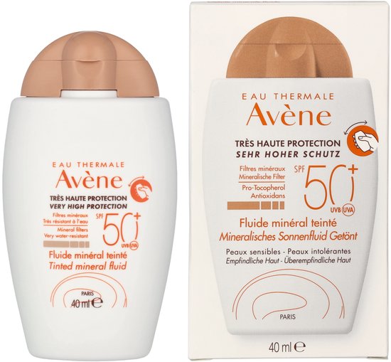 Avène getinte zonfluide - mineraal - SPF 50 - 40 ml