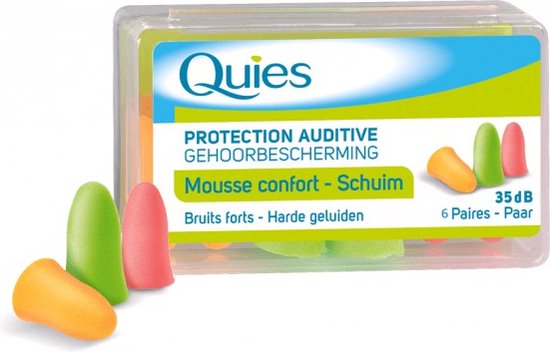 Quies oordoppen - schuim - set van 3 paar