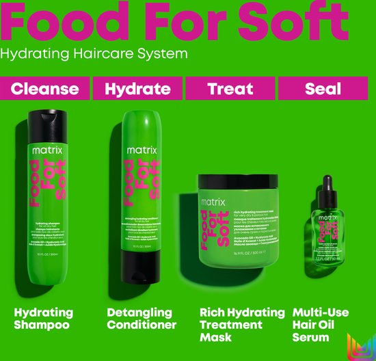Matrix Food For Soft serum olie - multifunctioneel voor droog haar - 50 ml