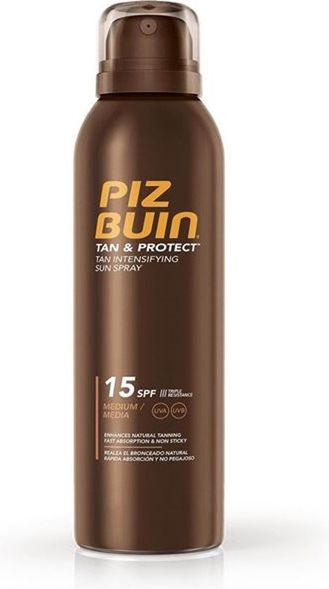 Piz Buin Tan & Protect zonnespray - intensifying SPF15 - 150 ml