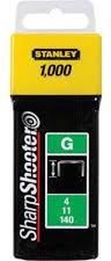 Stanley staples - type G 8 mm - 1000 pieces