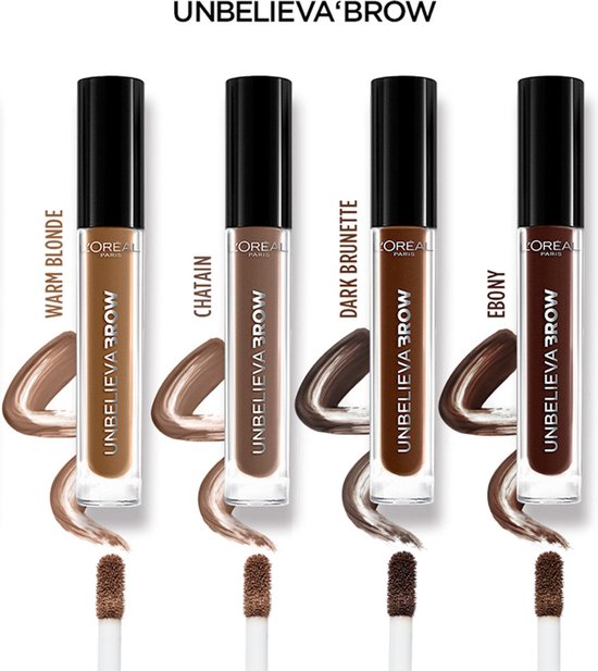 L’Oréal Paris Unbelieva'Brow wenkbrauwgel - langhoudend waterproof - 3.0 Brunette - 3,4 ml - Bruin