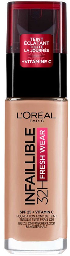 L'Oréal Paris Infaillible 32H Fresh Wear foundation - stralende finish - 160 Rose Linen - 30 ml