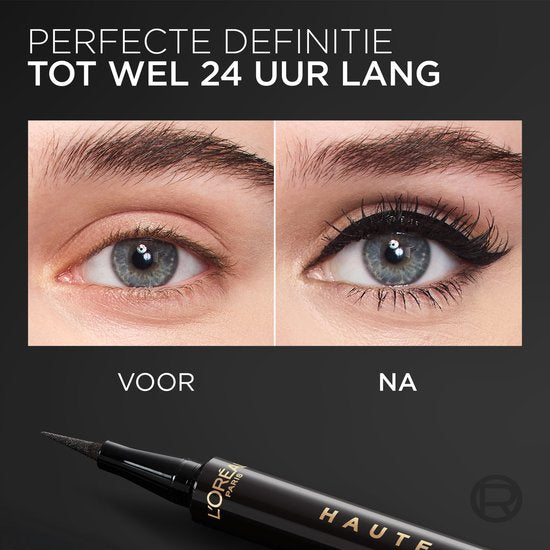 L'Oréal Paris Haute Precision eyeliner - 0,01 mm felt tip - Brun Leather