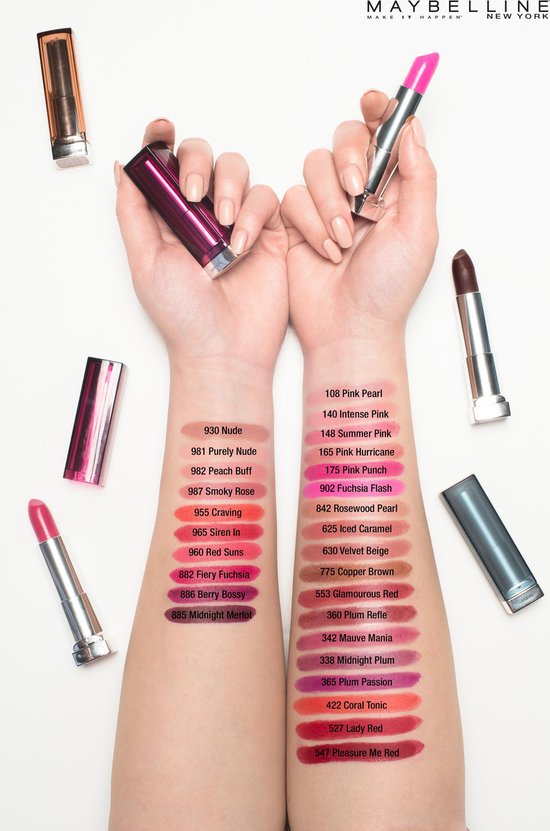 Maybelline Color Sensational lippenstift - 547 Pleasure Me Red - Rood