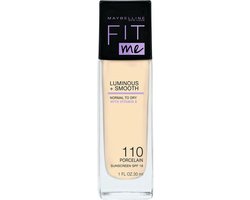 Maybelline Fit Me Luminous & Smooth foundation - Porcelain 110