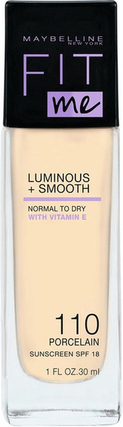 Maybelline Fit Me Luminous & Smooth foundation - Porcelain 110