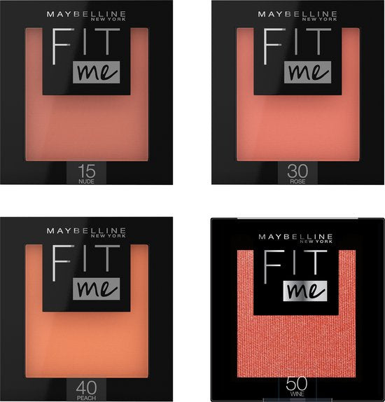 Maybelline Fit Me blush - 15 nude - natuurlijk ogende rouge - 4,5 gram - Oranje