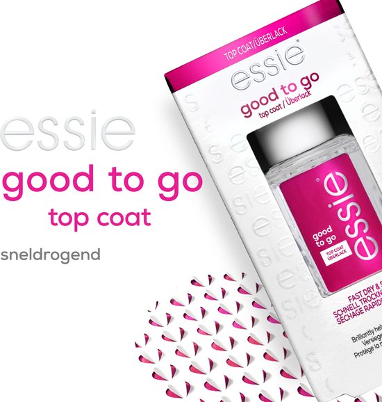 essie Good To Go top coat - sneldrogend - nagelverzorging - 13,5 ml