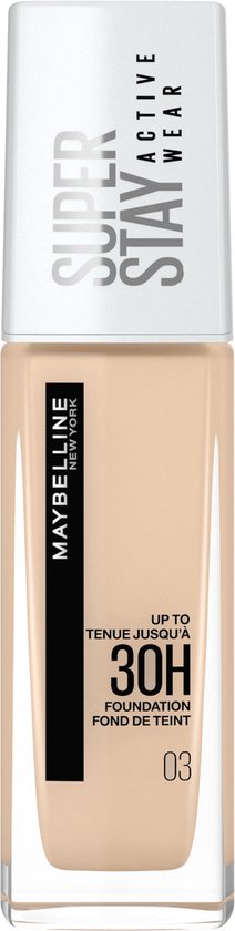 Maybelline New York SuperStay 30H Active Wear foundation - 03 True Ivory - 30 ml