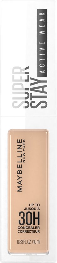 Maybelline New York SuperStay 30H Active Wear concealer - 20 Sand - volledig dekkend met matte finish - 10 ml