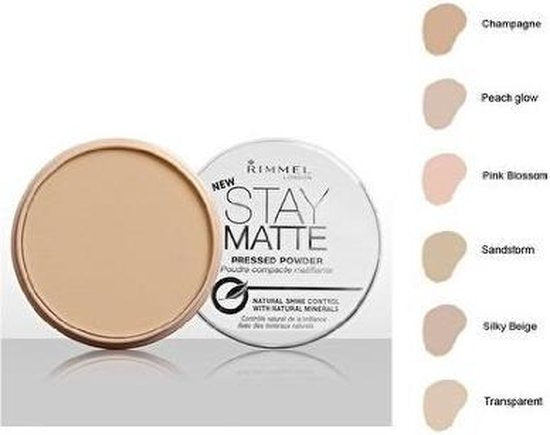 Rimmel London Stay Matte gezichtspoeder - 001 Transparant