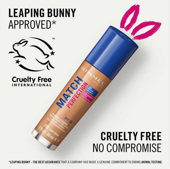 Rimmel London Match Perfection foundation - 102 Light Nude