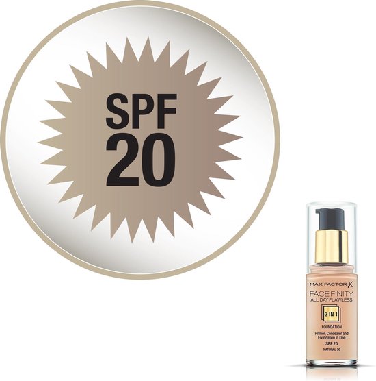 Max Factor Facefinity All Day Flawless foundation 3-in-1 - 50 Natural