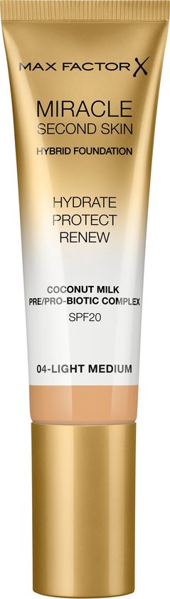 Max Factor Miracle Second Skin foundation - 04 Light Medium