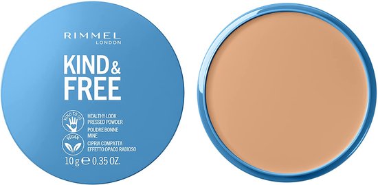 Rimmel London Kind & Free gezichtspoeder - vegan pressed powder - 020 Light