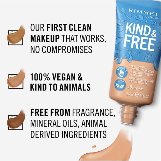 Rimmel London Kind & Free foundation - vegan - 160 Vanilla