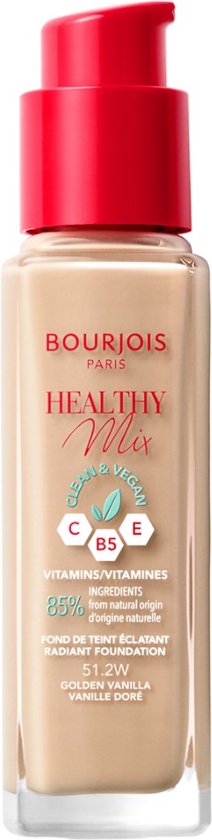 Bourjois Healthy Mix Clean foundation - vegan - 51.2 Golden Vanilla