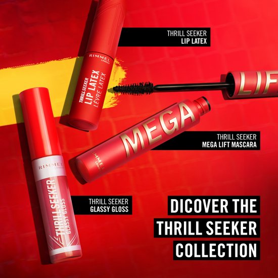 Rimmel Thrill Seeker Mega Lift mascara - 10 ml - Zwart
