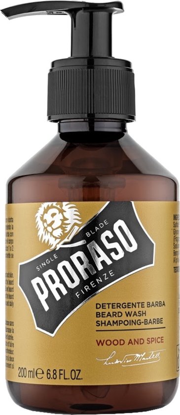Proraso Wood and Spice baardshampoo - 200 ml