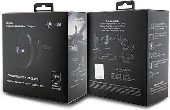 BMW M-Line auto-oplader & houder - MagSafe - Zwart