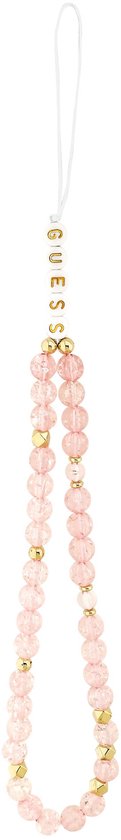 Guess IML Flowers Allover hoesje - geschikt voor iPhone 17 Pro Max - MagSafe compatibel met koord - Roze