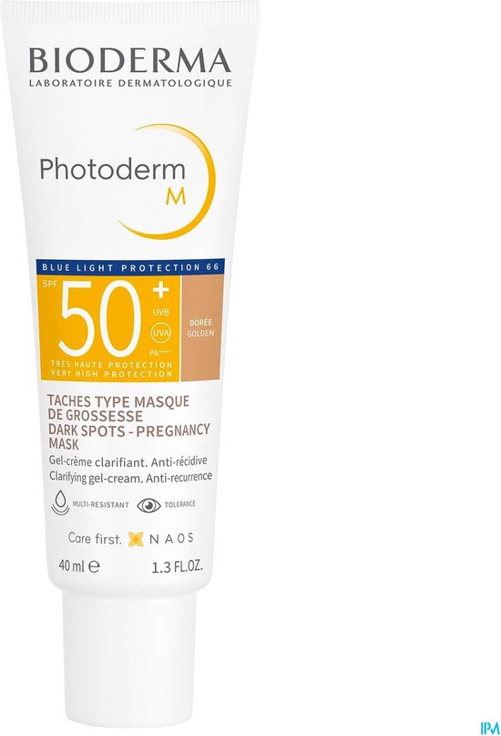 Bioderma Photoderm M zonnebrandcrème - SPF50+ - tegen donkere vlekken en zwangerschapsmasker - 40 ml