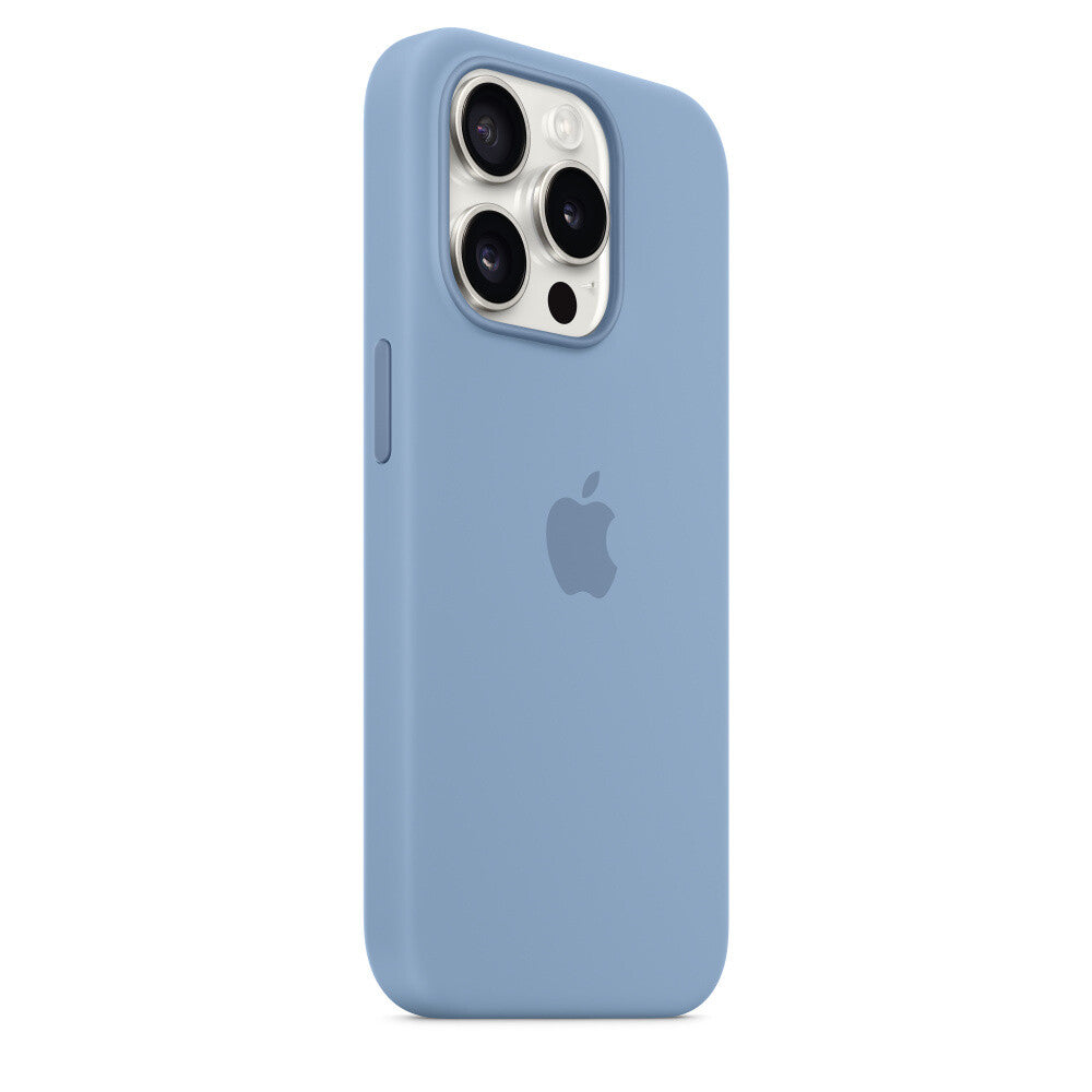 Apple iPhone 15 Pro Silicone Case met MagSafe - Winter Blauw