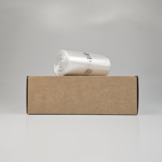 Pedaalemmerzakken set van 500 - 30 liter - HDPE 6 my - 50×60 cm - Transparant