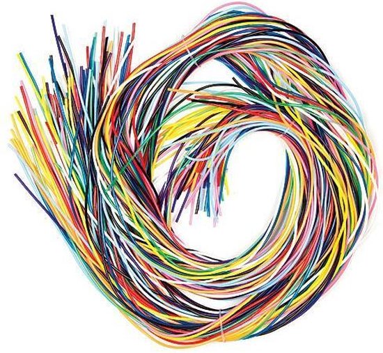 Scoubidou touwtjes - 100 stuks assorti - 1 m