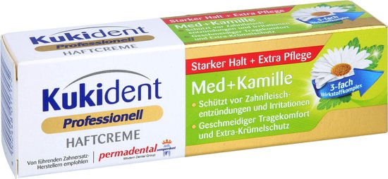 Kukident kleefpasta - professional mint & kamille - 40 gram