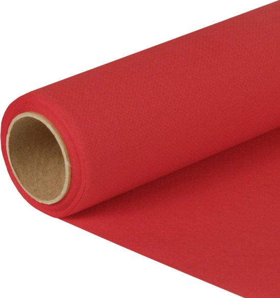 Tafelloper - papier - 500×40 cm - Rood