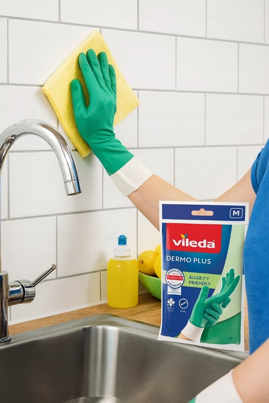 Vileda Dermo Plus handschoenen - nitril - hypoallergeen - maat medium