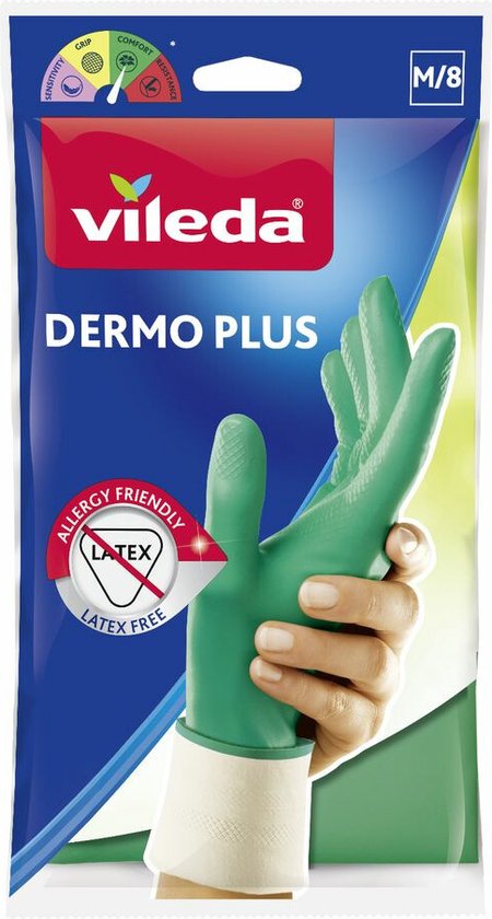 Vileda Dermo Plus handschoenen - nitril - hypoallergeen - maat medium