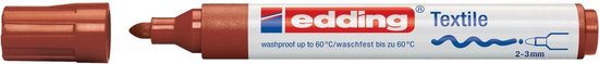 edding 4500 textielmarker - Bruin