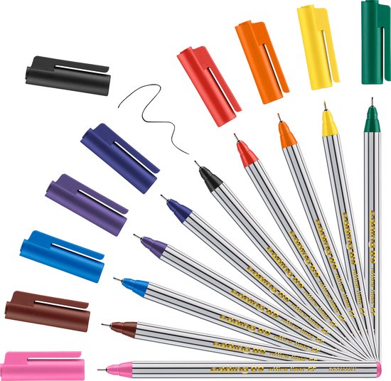 Edding 89/10 S office fineliner set van 10 - EF 0,3 mm - assorti