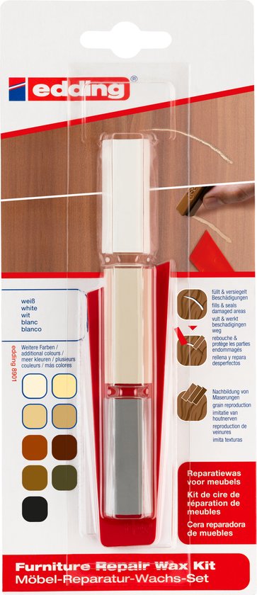 Edding 8901 reparatiewas - voor hout - wit
