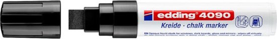 Edding 4090 krijtmarker set van 5 - beitelvormige punt 4-15 mm - afwasbaar - diverse kleuren