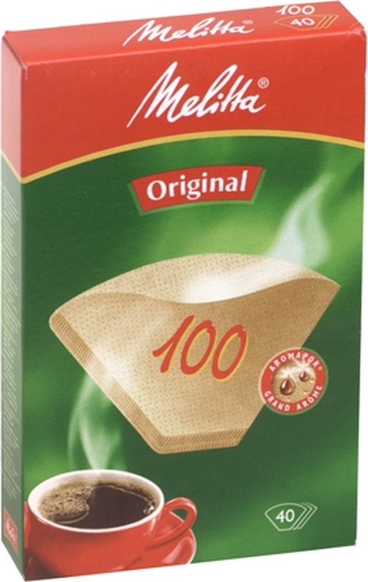 Melitta koffiefilters - maat 100/40 - Bruin