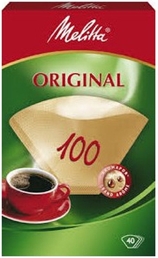 Melitta koffiefilters - maat 100/40 - Bruin