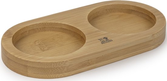 Peugeot Linea houder peper- en zoutmolen - 17 cm - bamboe - Naturel