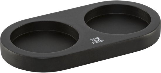 Peugeot Linea houder - peper- en zoutmolen 17 cm bamboe - Mat zwart