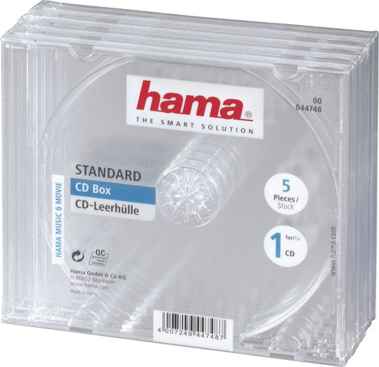 Hama CD-box - 5 stuks - Transparant