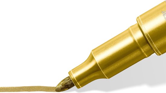 Staedtler metallic pen - blister - Goud, zilver, wit