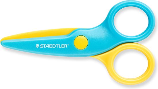 Staedtler kinderschaar - veilig plastic - lichtgewicht rechtshandig - 10 cm