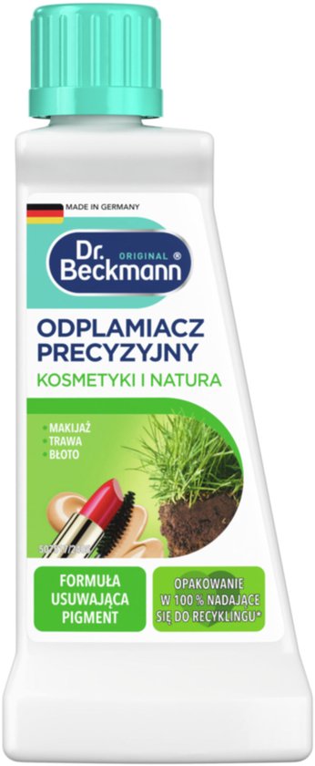 Dr. Beckmann vlekkenverwijderaar - vloeibaar voor cosmetica, gras en modder - 50 ml