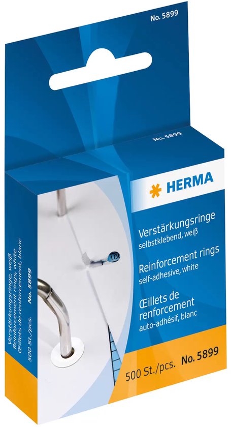 Herma versterkingsringen - 500 stuks - Wit
